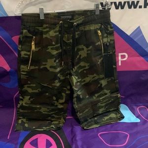 Camo Canvas Shorts